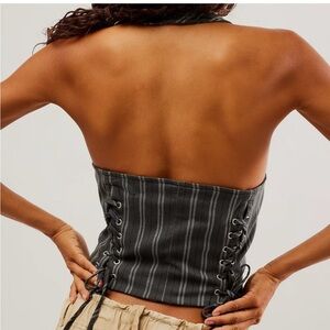 FREE PEOPLE Dakota Halter Vest corset NWT